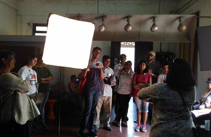 In the well preserved studio space of GG Welling Photo Studio