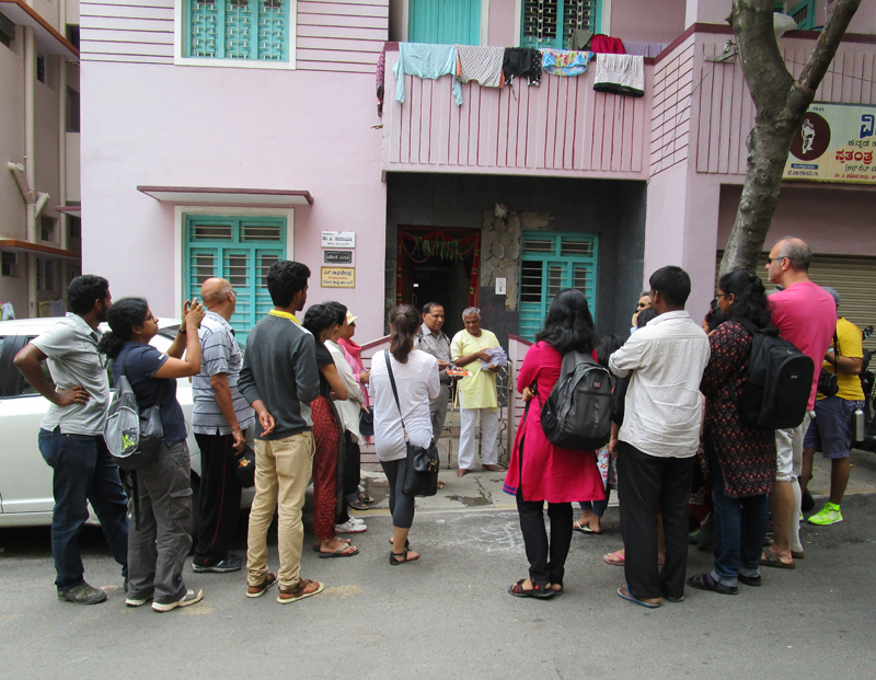 Slice of history: Stopping by a former Mayor's house, where his son generously shared books on his father