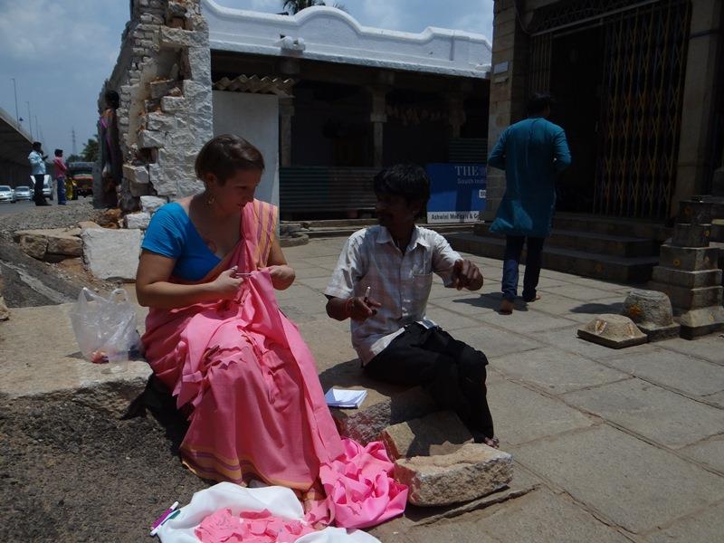 Images from Katarina Rašić's performance, 'Love in a Few Words'. Project 560: Art Adda at Sree Vinayaka Kalyana Mantapa, Bellary Road