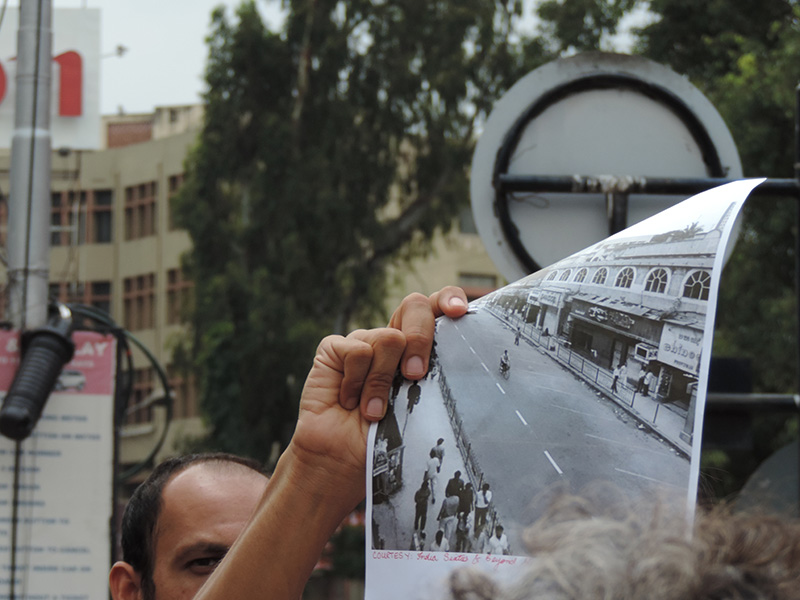 The old in the new - Brigade road within the image and without
