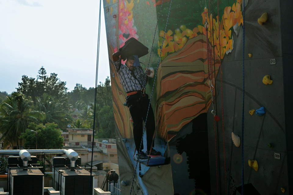 Ram Ganesh Kamatham at Mall-Wall, Phoenix Market City Mall The Project 560 Found Spaces Festival