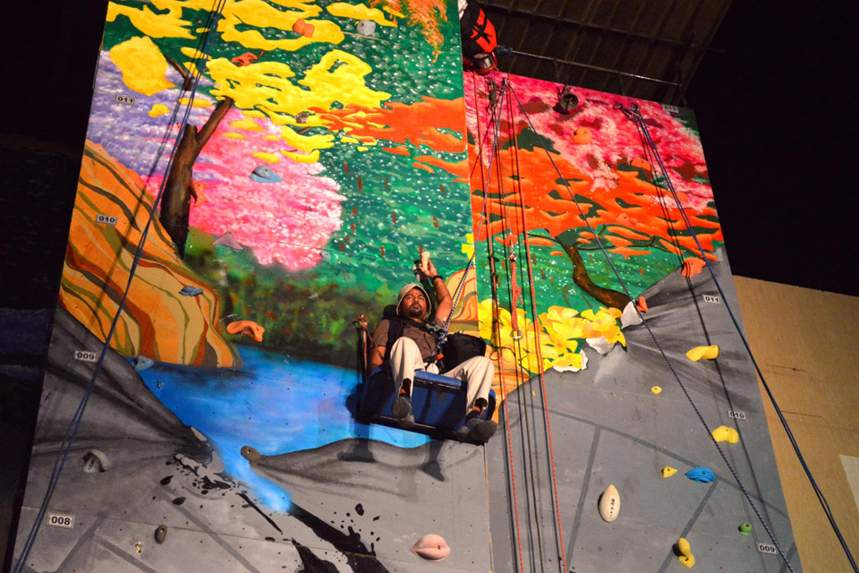 Ram Ganesh Kamatham at Mall-Wall, Phoenix Market City Mall The Project 560 Found Spaces Festival